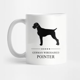 German Wirehaired Pointer Black Silhouette Mug